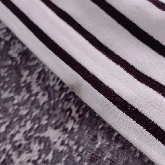 VINTAGE SPICE GIRL STYLE Striped CREAM AND BROWN Crop Top MISS JULI - Picture 6 of 6